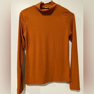 Olivia Rae Orange Turtle Neck | Size Medium